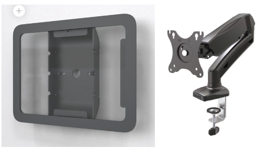Arm with VESA mount + iPad frame