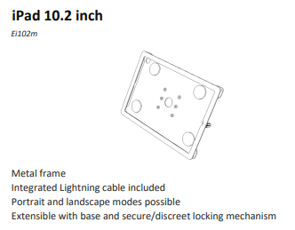 BOXaPOS Ei102m + PNORM: 10,2 inch frame and printer module